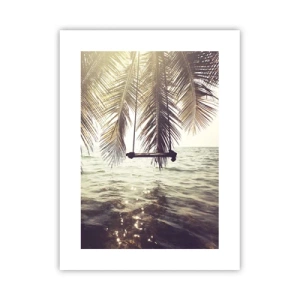 Plakat - Du kan svæve i skyerne efter behag - 30x40 cm