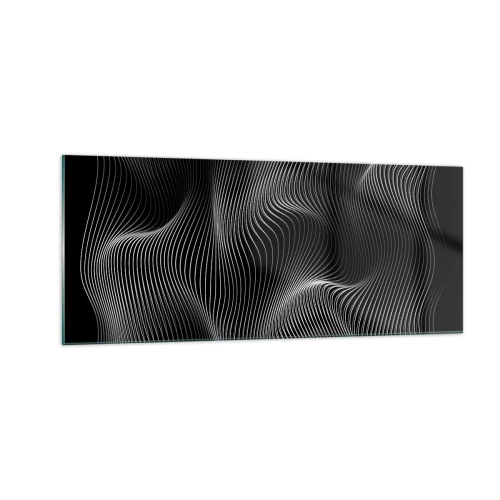 Billede på glas - Lysets dans i rummet - 100x40 cm