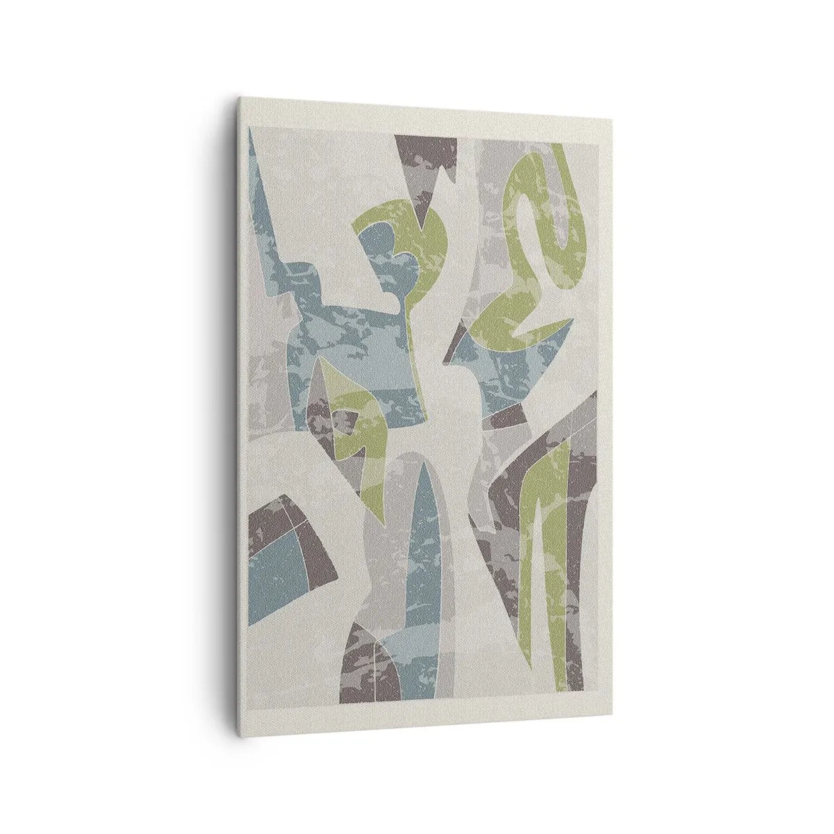 Lærredstryk - Billede på lærred - Komposition bag glas - 80x120 cm