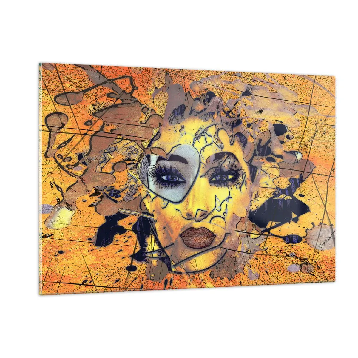 Billede på glas - Solrig skønhed - 120x80 cm