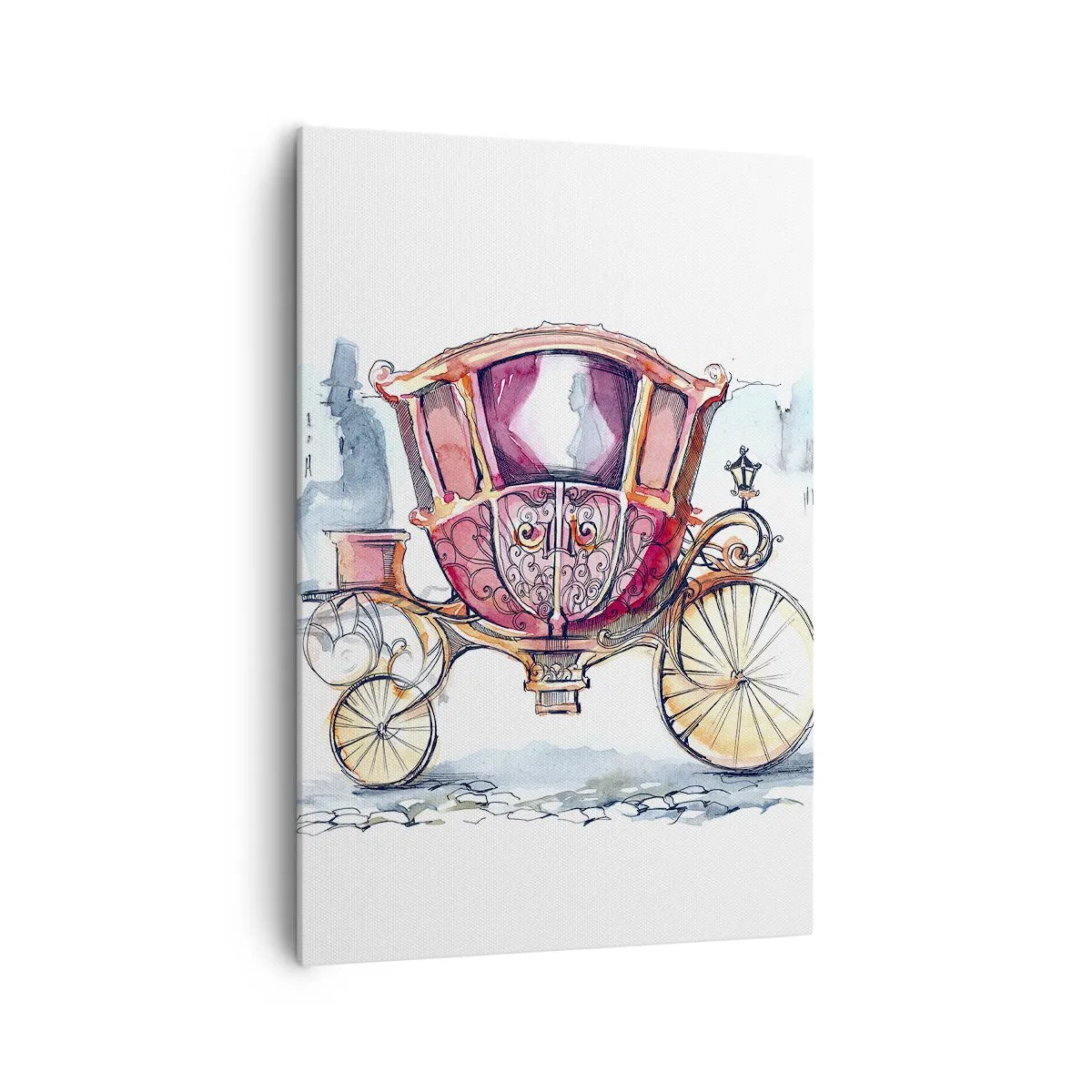 Lærredstryk - Billede på lærred - Til brylluppet eller til ballet? - 70x100 cm