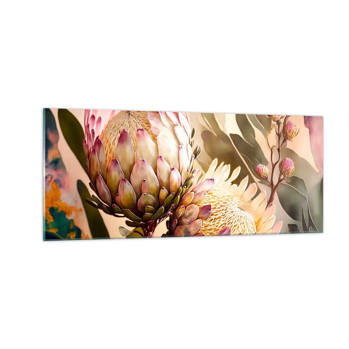 Billede på glas - Ømt omfavnet - 100x40 cm