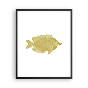 Plakat i sort ramme - Fisk og det er det - 40x50 cm