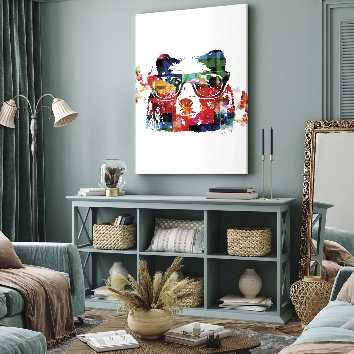 Lærredstryk - Billede på lærred - Jeg elsker det! - 55x100 cm