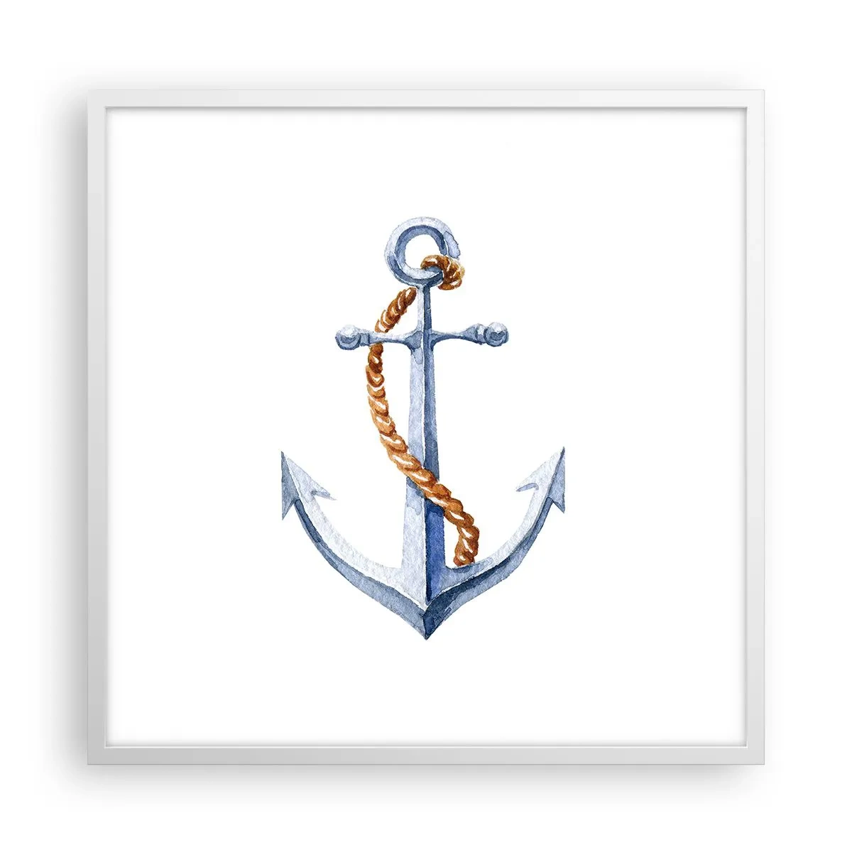 Plakat i hvid ramme - Ahoj eventyr! - 60x60 cm