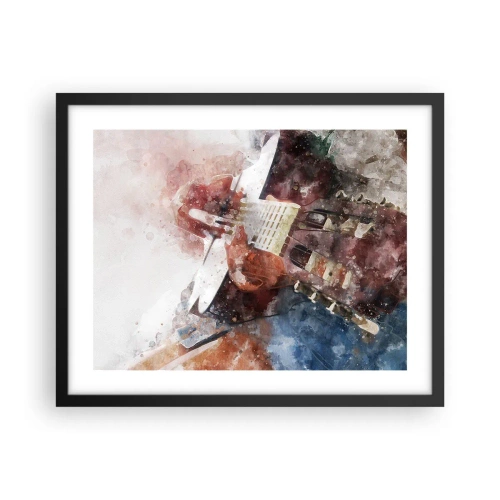 Plakat i sort ramme - Og hvad synes du? - 50x40 cm