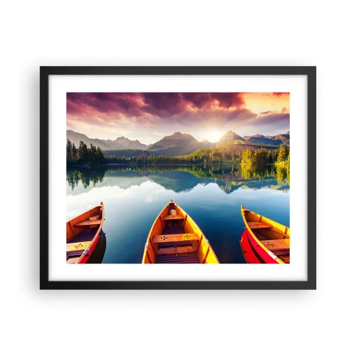 Plakat i sort ramme - Intet imod naturen - 50x40 cm