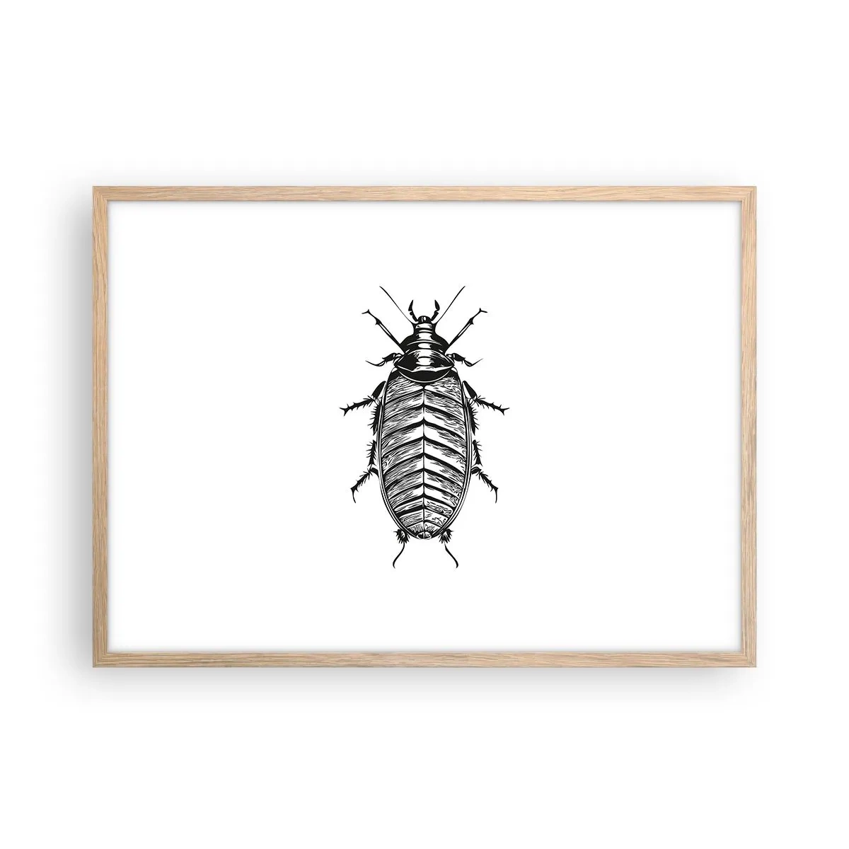 Plakat i ramme af lyst egetræ - Sikke et eksemplar! - 70x50 cm