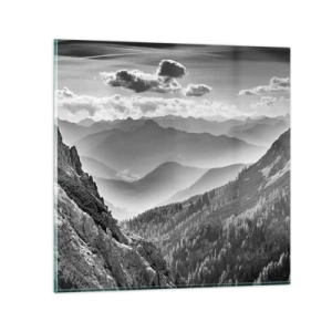 Billede på glas - Hele vejen til horisonten - 30x30 cm