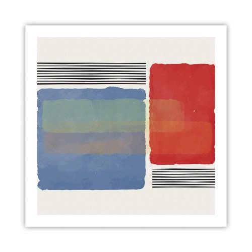 Plakat - Geometriens ånd og bogstav - 60x60 cm