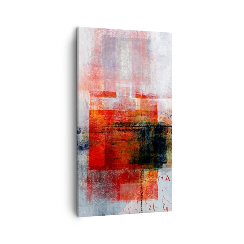 Lærredstryk - Billede på lærred - Glødende komposition - 45x80 cm