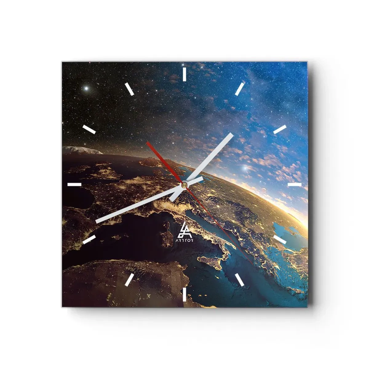 Vægur, Uret - Lad os se på hinanden på afstand - 40x40 cm