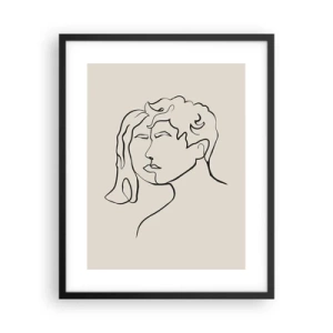 Plakat i sort ramme - Og enhed er blevet til - 40x50 cm