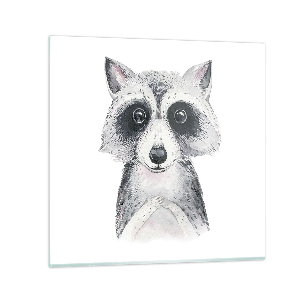 Billede på glas - Et øjeblik til at trække på skuldrene - 40x40 cm