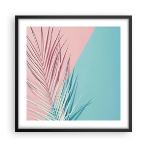Plakat i sort ramme - Tropisk indtryk - 50x50 cm