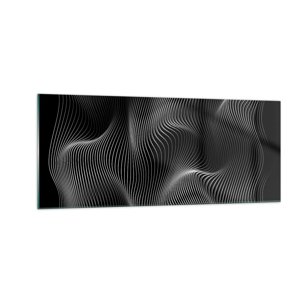 Billede på glas - Lysets dans i rummet - 100x40 cm