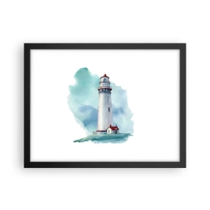 Plakat i sort ramme - Det blås blide søster - 40x30 cm