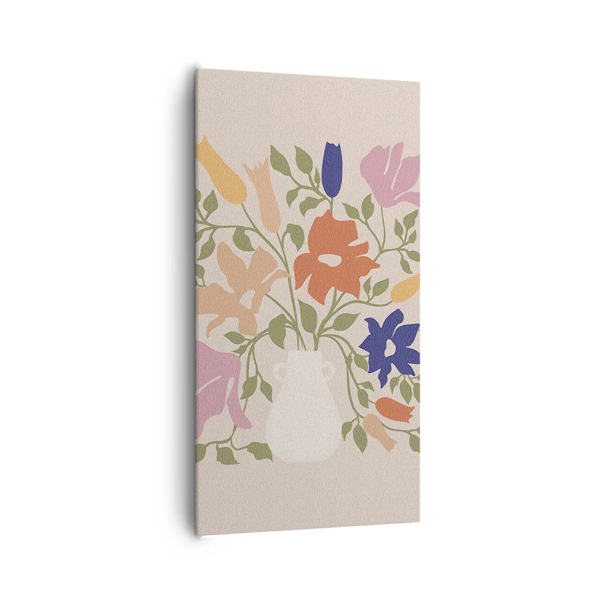 Lærredstryk - Billede på lærred - En delikat buket - 65x120 cm