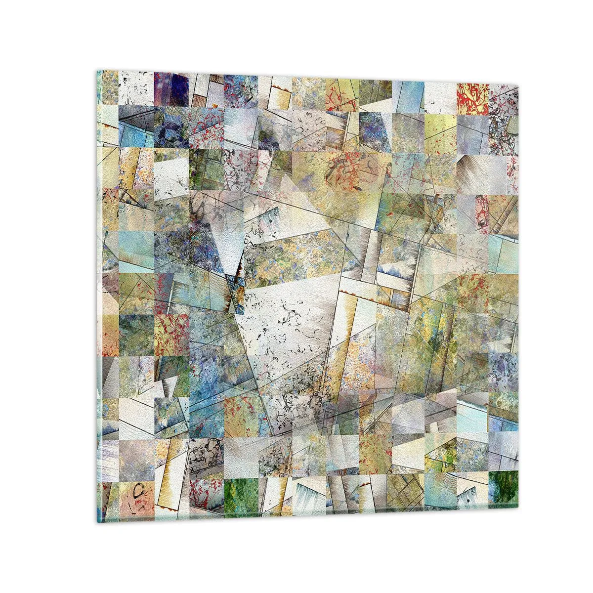 Billede på glas - Geometrisk ommøblering - 30x30 cm