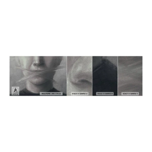 Prøve Fototapet Premium Sand - Ikke et ord - Abstraktion, Grafik, ansigt - 100x30 cm