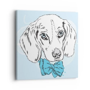 Lærredstryk - Billede på lærred - Elegance for hunde - 30x30 cm