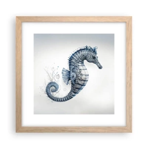 Plakat i ramme af lyst egetræ - En subtil vittighed fra naturen - 30x30 cm