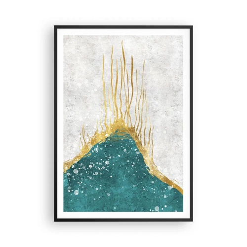 Plakat i sort ramme - Gyldent tidevand - 70x100 cm