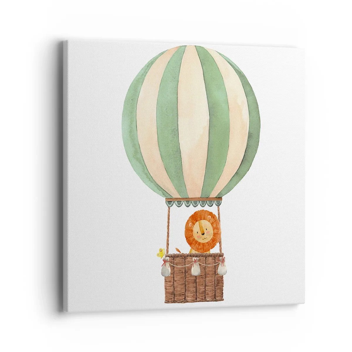 Lærredstryk - Billede på lærred - Leons rejser - 40x40 cm