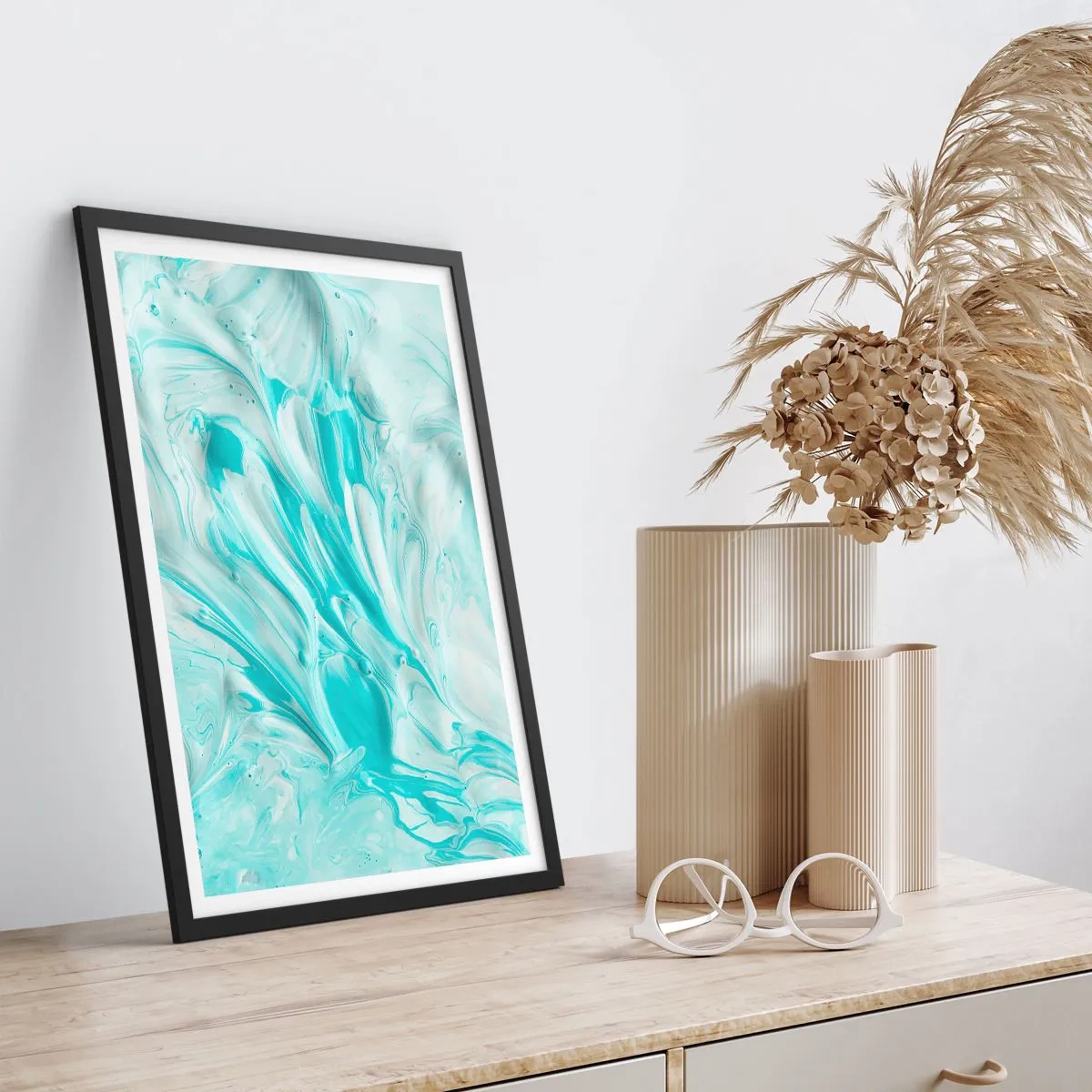 Plakat i sort ramme - For altid sammen - 30x40 cm