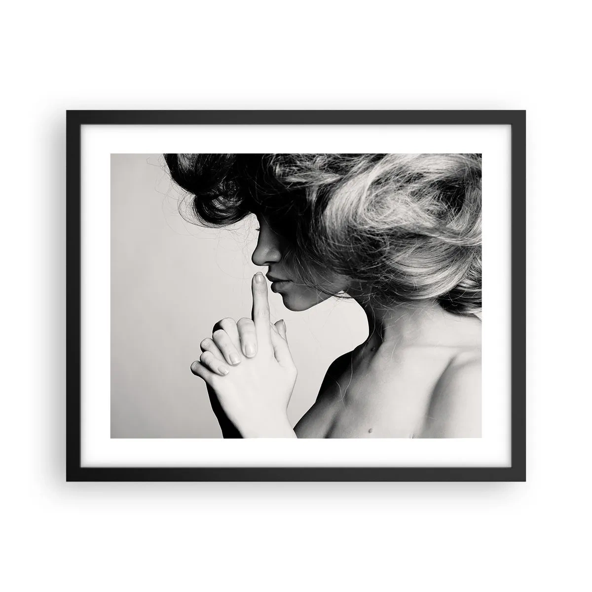 Plakat i sort ramme - Lyt til sig selv - 50x40 cm