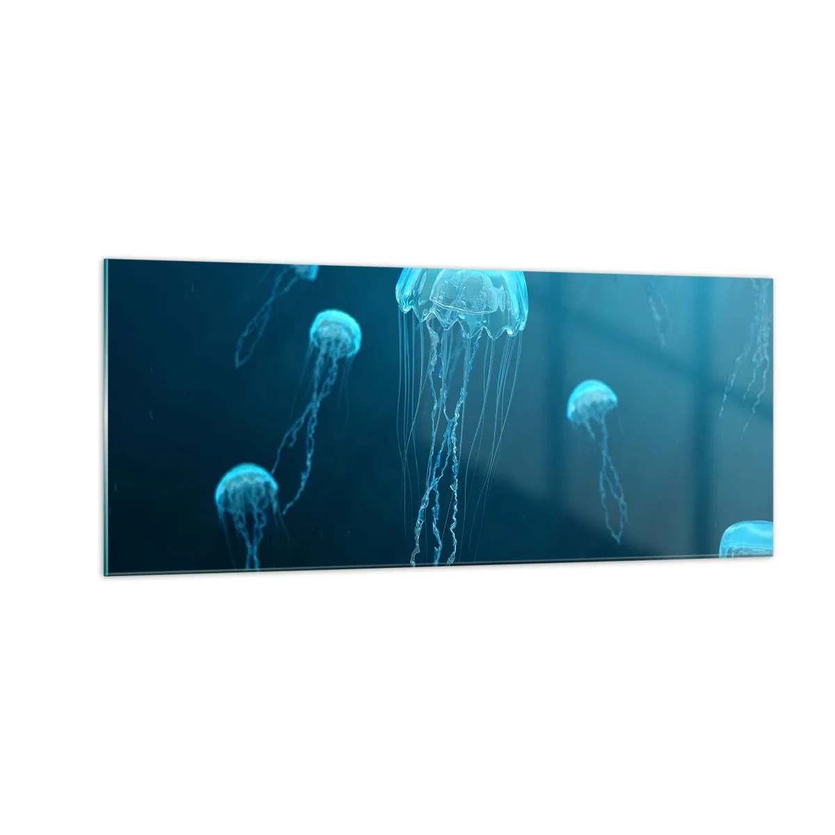 Billede på glas - Havets dans - 100x40 cm