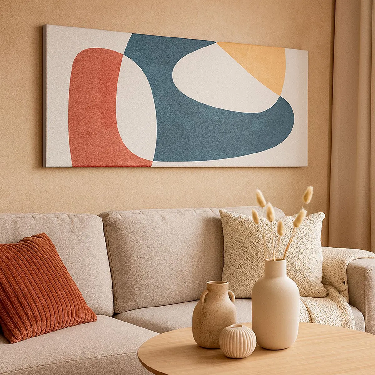 Lærredstryk - Billede på lærred - Påvirkninger og metamorfoser - 100x40 cm