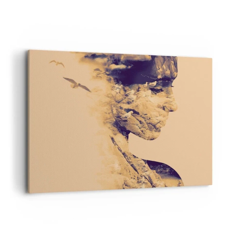 Lærredstryk - Billede på lærred - Smuk af natur - 100x70 cm