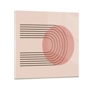 Billede på glas - Uimodståelig tiltrækningskraft - 70x70 cm