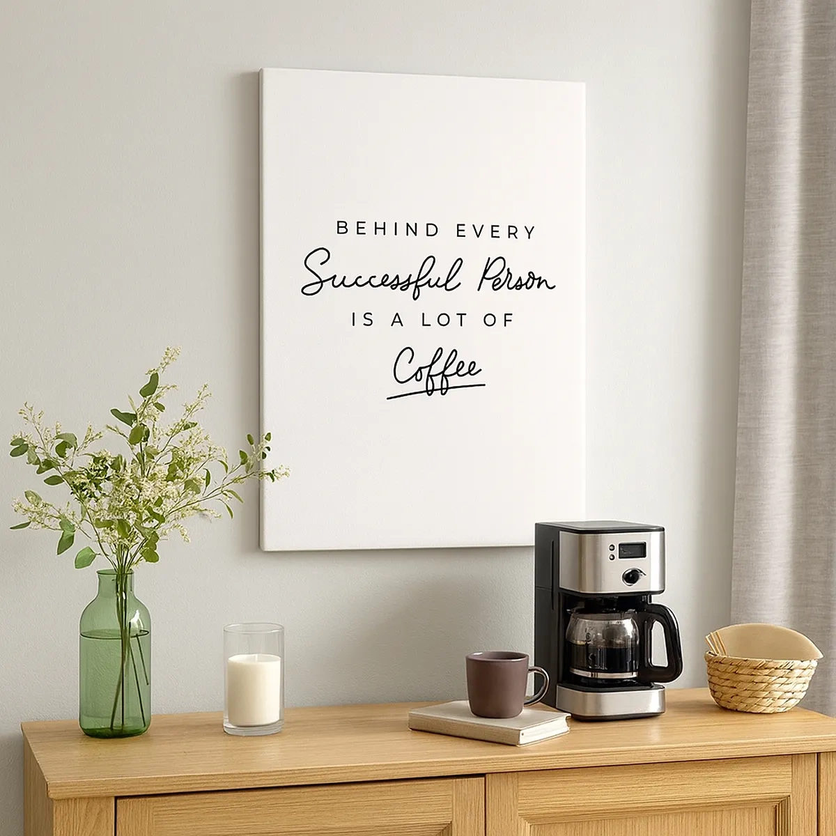 Lærredstryk - Billede på lærred - Hemmeligheden bag succes - 50x70 cm