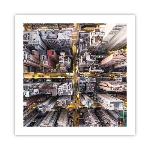 Plakat - Hilsner fra Hong Kong - 50x50 cm