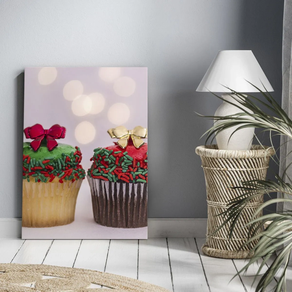 Lærredstryk - Billede på lærred - Slik i buen - 45x80 cm