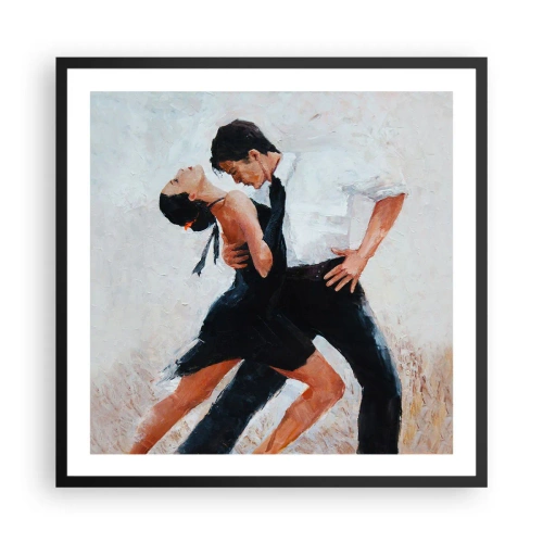 Plakat i sort ramme - Mine drømmes tango - 60x60 cm