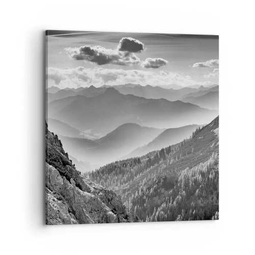 Lærredstryk - Billede på lærred - Hele vejen til horisonten - 70x70 cm