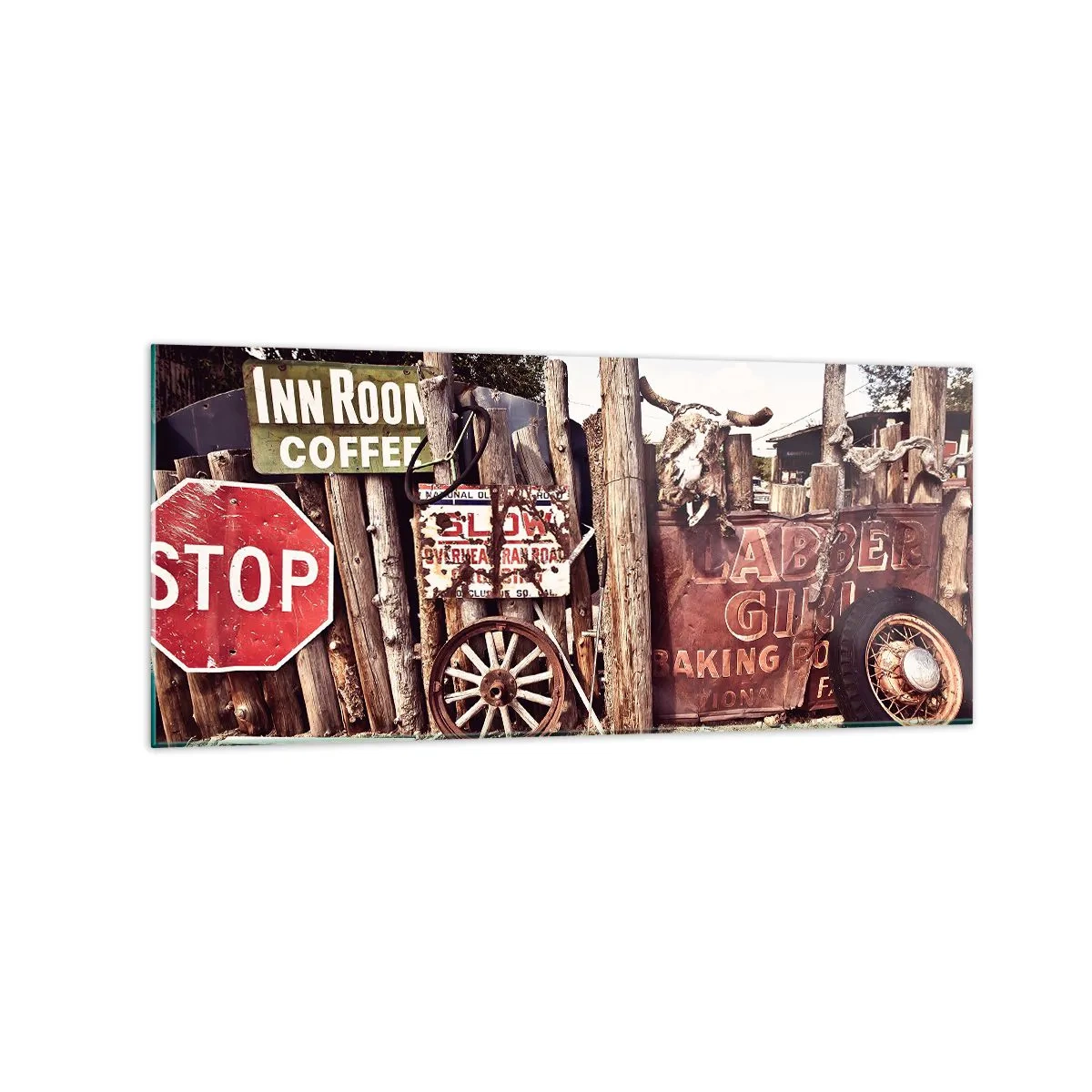 Billede på glas - Og tiden er stoppet - 120x50 cm