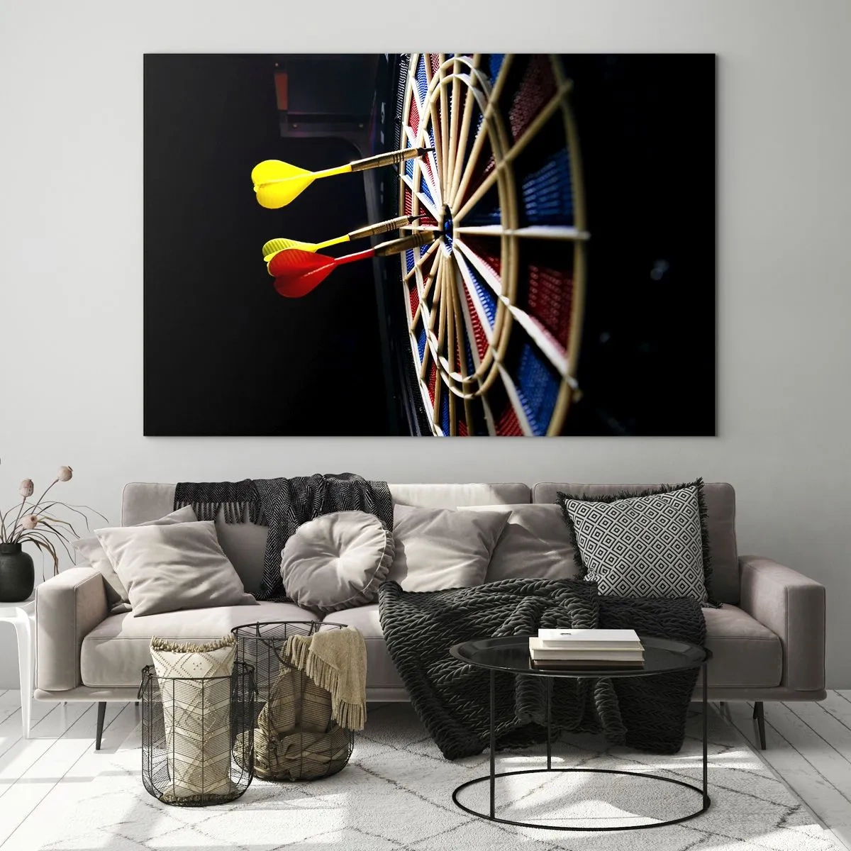 Billede på glas - Lige til sagen - 100x70 cm