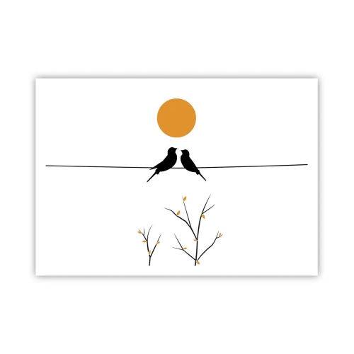 Plakat - Nattergal - 100x70 cm