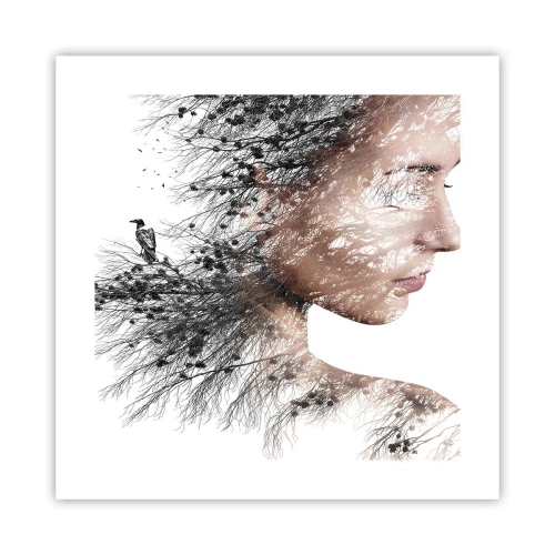 Plakat - Skovens ånd - 40x40 cm