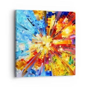 Lærredstryk - Billede på lærred - In medias res - 40x40 cm