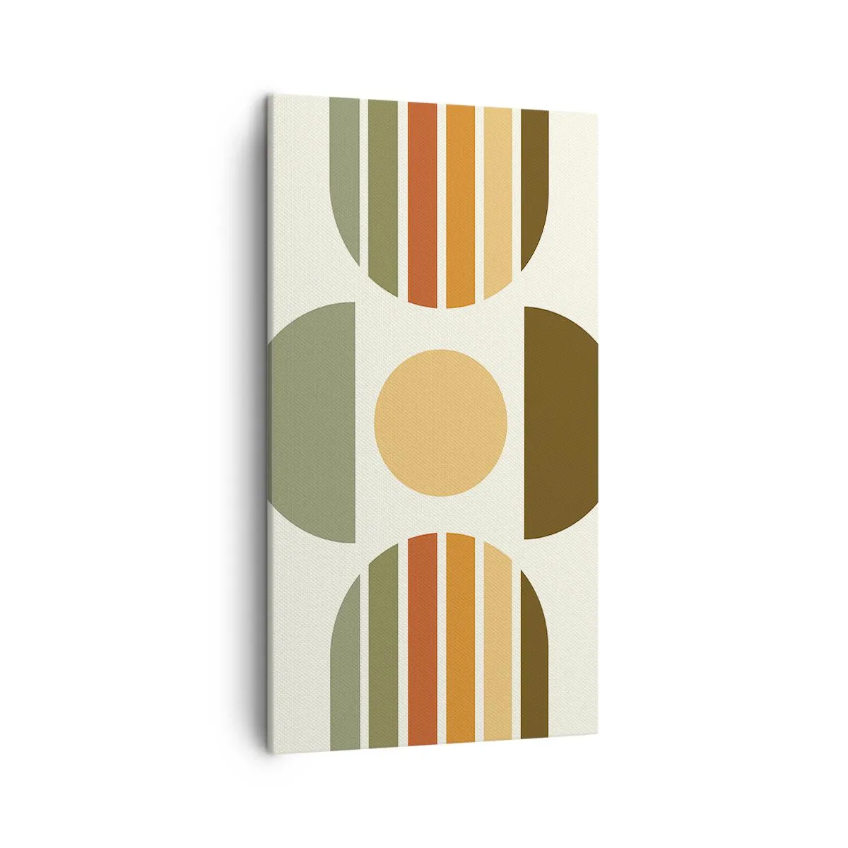 Lærredstryk - Billede på lærred - I jordfarver - 45x80 cm