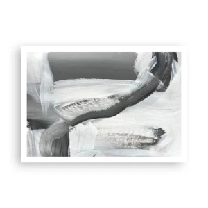 Plakat - Med beslutsom bevægelse - 100x70 cm