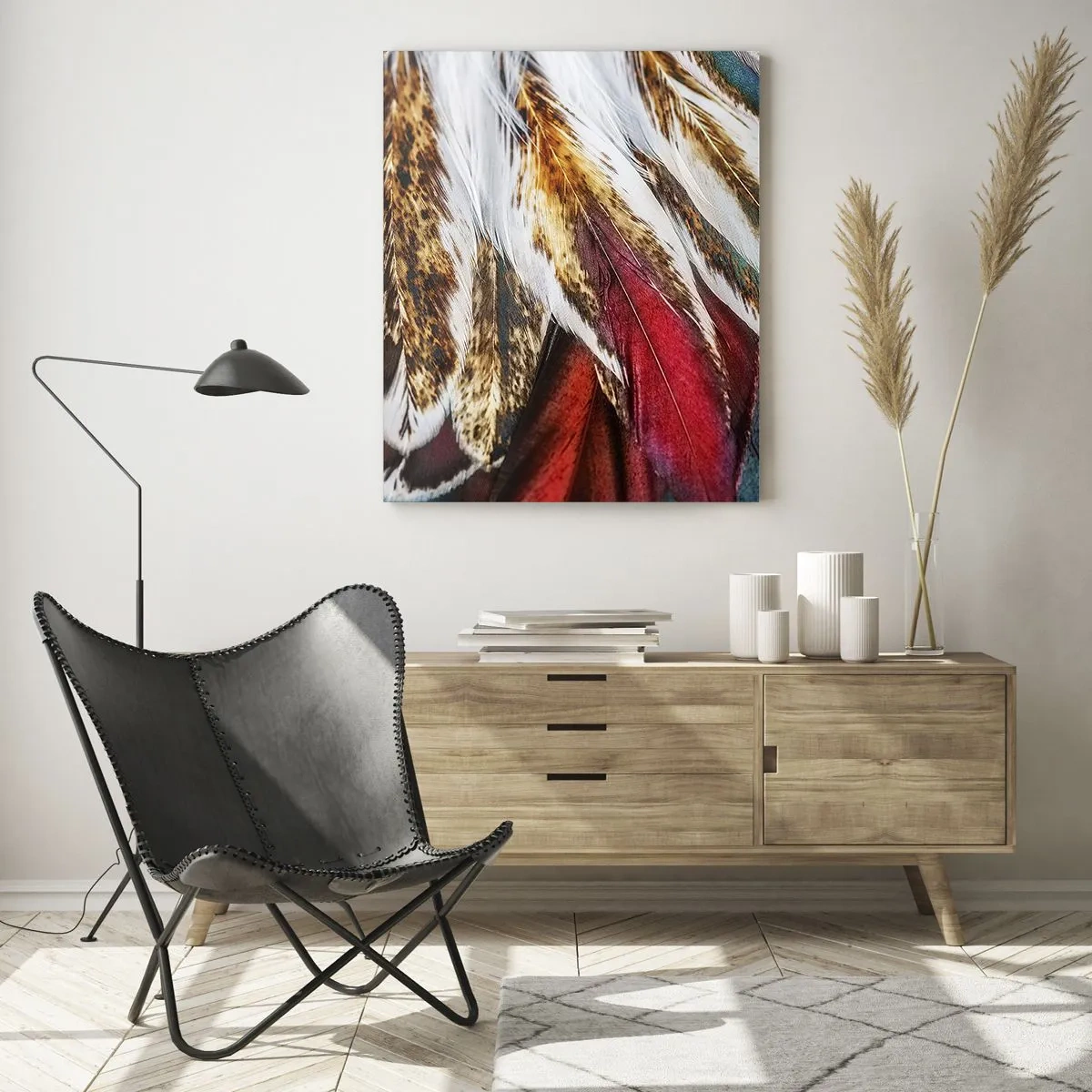 Billede på glas - Flyvningens hemmeligheder - 80x120 cm