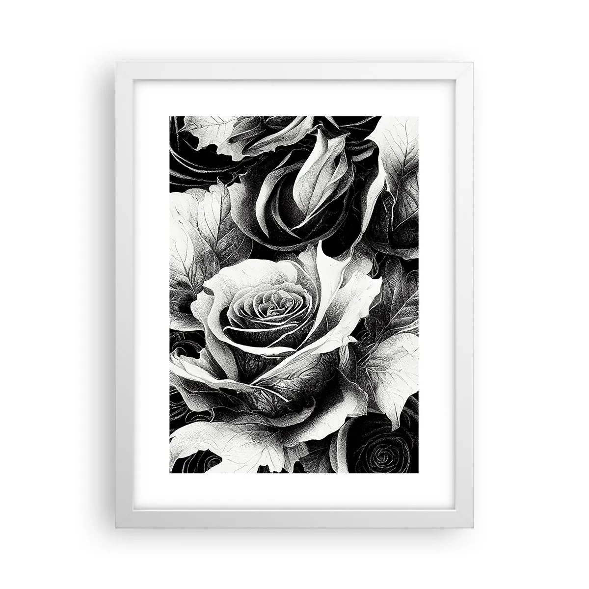 Plakat i hvid ramme - Altid dronning - 30x40 cm