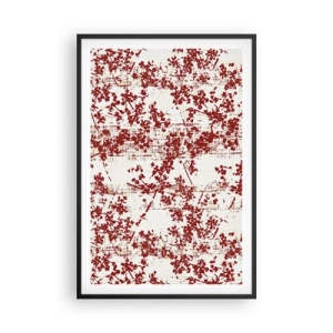 Plakat i sort ramme - Som en gammel percale - 61x91 cm