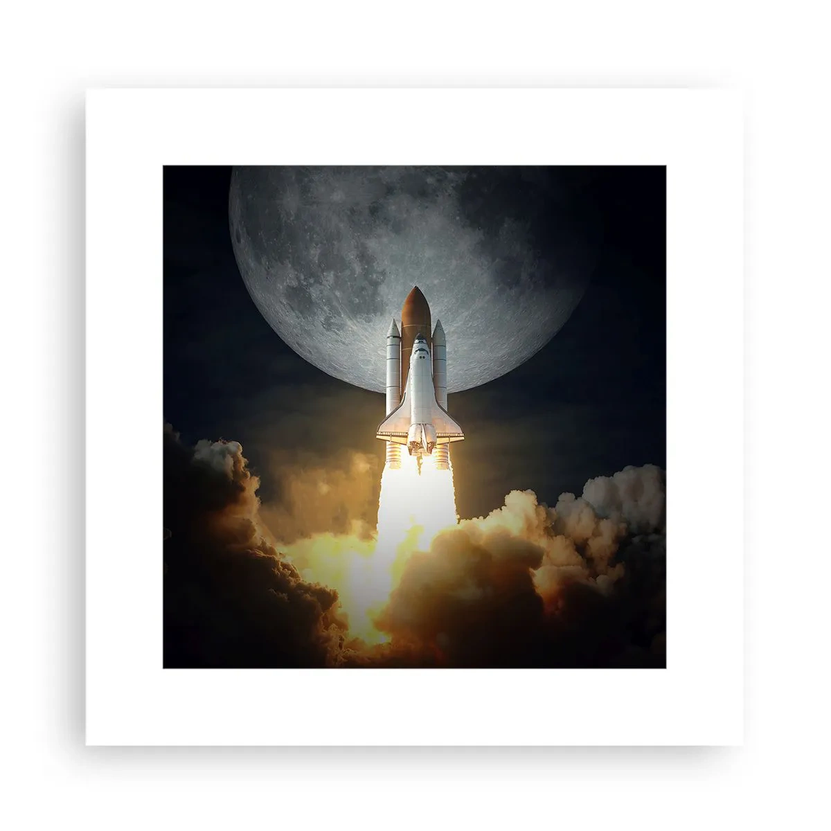 Plakat - Begyndelsen på et overjordisk eventyr - 30x30 cm